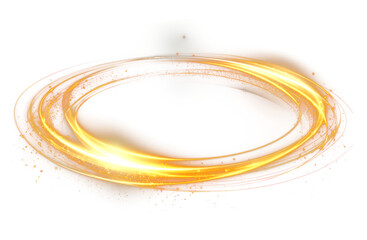 Wall Mural - png glowing light effect abstract circle golden.