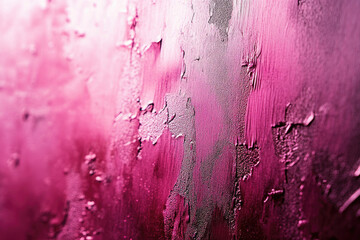 Poster - Textured pink and purple abstract art with visible brush strokes and a gradient effect.