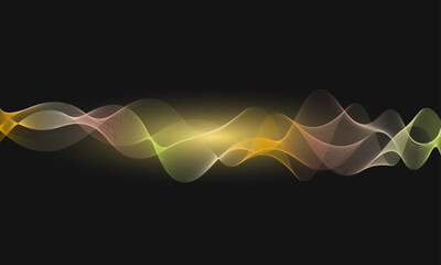 Wall Mural - Rainbow abstract wave, for package design, website, flyer.