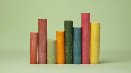 Poster - Digital representation of competitor benchmarking with a bar graph comparing different business performance levels, no people