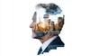 © Grit - Businessman Cityscape Double Exposure  Urban Success  Finance