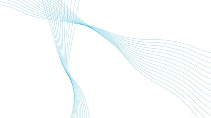 Wall Mural - Curve line wave animation.