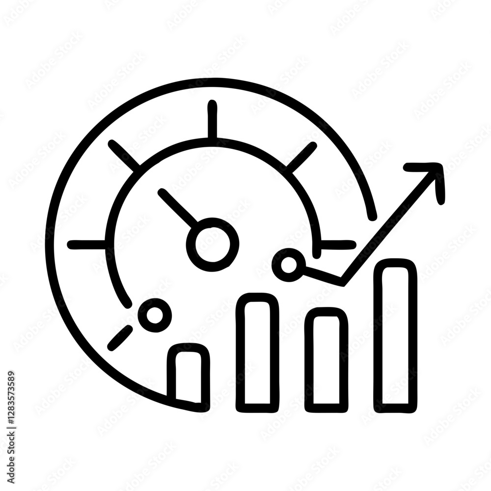 Vector de Stock key performance indicators kpi icon, key performance ...