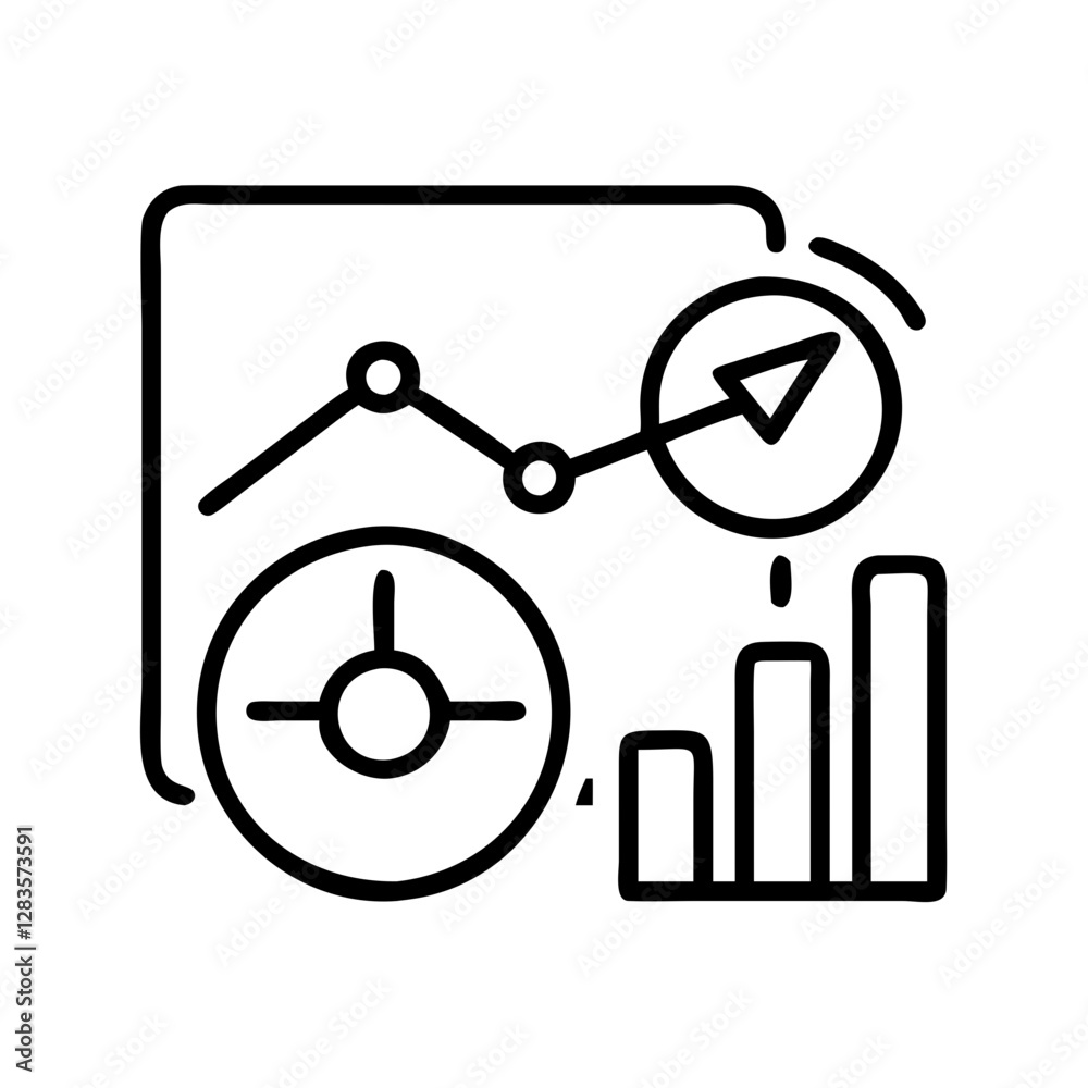 Vector de Stock key performance indicators kpi icon, key performance ...