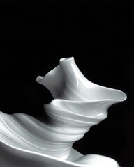 Poster - Fluid Elegance of Milk Waves Creating Graceful Curves in Mid Air