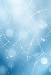 Poster - Abstract Background Featuring Lines and Circles in Blue and White
