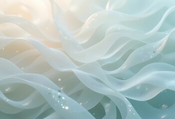 Poster - Serene Abstract Swirls, A Mesmerizing Dance of Light and Color