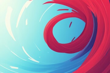 Leinwandbilder - Vibrant abstract swirl design with flowing colors creating a dynamic and energetic visual representation