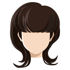 Sticker - Short hair wig illustration art astronomy vector