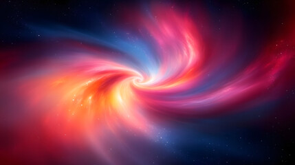 Wall Mural - Cosmic Vortex: A vibrant and dynamic depiction of a celestial vortex, swirling with an array of captivating colors and ethereal textures, offers a glimpse into the vastness of the cosmos.