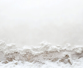 Poster - Ice texture composition minimalist white surface abstract photography calm environment