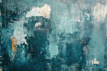 Poster - Petrol toned abstract backdrop showcasing deep teal hues ideal for contemporary design projects, attracting creatives in search of vibrant and rich visual elements