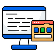 modern design icon of web layout