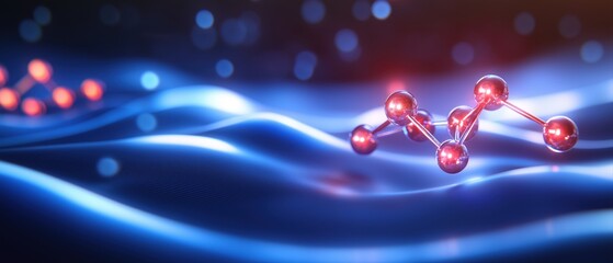 Poster - Advanced Simulation of Molecular Structures with Dynamic Visual Effects and Colors