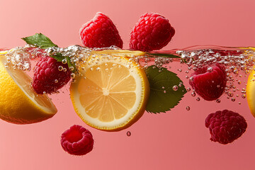 Wall Mural - fresh fruit juice splash