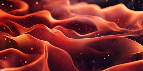 Poster - This captivating red lava texture features smooth flowing patterns and an organic look perfect for creating an impressive background
