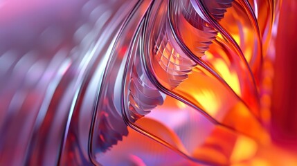 Poster - abstract background with colorful lines