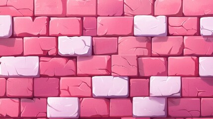 Poster - Vibrant Pink Wall Texture with Light and Dark Shades for Creative Projects and Backgrounds in Digital Design and Art