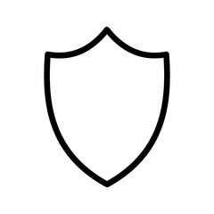 shield icon color editable on white background