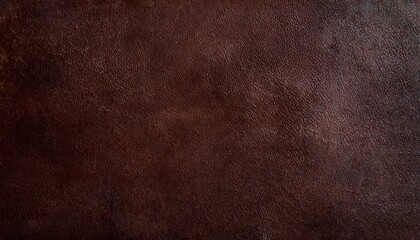 Poster - close-up of aged brown leather texture with subtle creases and fine grain pattern, perfect for background and vintage design

