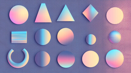 Fototapete - Shadow effect of paper like shapes on transparent background. Realistic 3d vector illustration set of straight linear forms with dimensional shade with soft blurred edges. Design overlay layout.