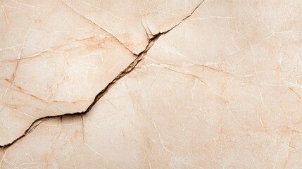 Poster - Textured Background of Beige Marble with Cracks and Veins Highlighting Natural Stone Layers and Patterns for Interior Design and Renovation Projects