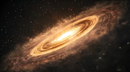 Poster - Cosmic Nebula: A swirling spectacle of celestial dust and gas