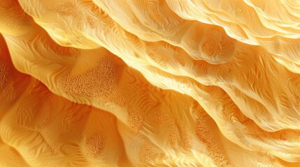Poster - Abstract sand dunes pattern with golden textures and wave-like formations