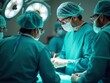 © Michael - Surgeons performing a delicate procedure in operating room