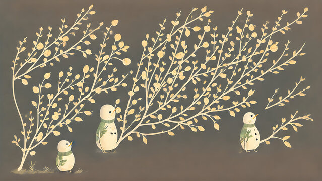 Luxury Easter invitation greeting card with eggs and a happy bunny