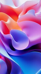 Poster - A colorful image of a flower with purple and blue petals