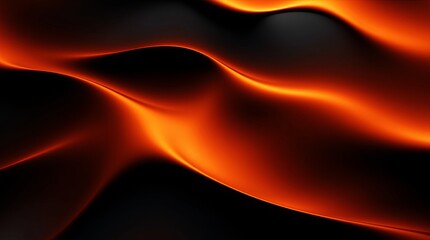 Poster - A black and orange background with a wave pattern