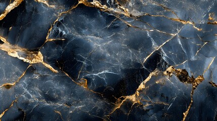 Leinwandbilder - Luxurious and elegant natural marble stone texture and pattern background with golden veins cracks and contrastive colors for premium interior design architecture and premium brand graphics