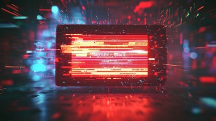Leinwandbilder - Mesmerizing abstract background with a dazzling display of neon lights vivid colors and kinetic energy creating a futuristic and electrifying visual experience