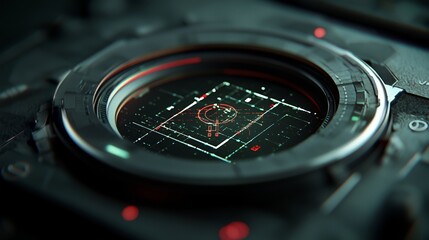 Poster - Aerospace technologies in the United States Air Force involve satellite GPS motion aerial analysis, user interface, and the detection of planes by satellite camera, all integrated with ui and ai