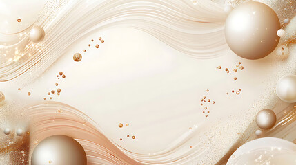 Wall Mural - Champagne gold soft beige ivory vanilla caramel gradient abstract background with light shimmer luxury minimalist design blank template high quality 