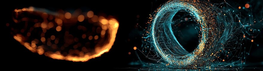 Poster - The image features a blue-glowing holographic HUD circle set against a transparent background in 3D