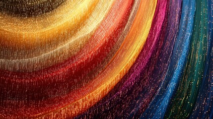 Poster - Vibrant colorful swirl of abstract patterns creating a stunning visual experience of motion