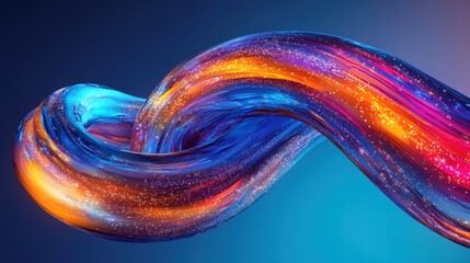 Poster - Vibrant and colorful wave of water creating a beautiful and dynamic visual scene for artistic use