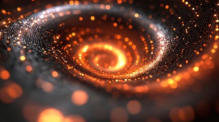 Poster - Elegant spiral design showcasing fluid shapes and smooth lines creating an artistic visual appeal
