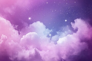 Wall Mural - abstract representation of starlight and colorful clouds.