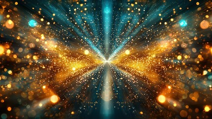 Poster - Brilliant bright light burst creating an eye-catching and dynamic visual effect full of energy