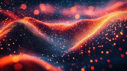 Poster - Enchanting wave of light creating a dreamlike experience filled with beauty and serene atmosphere