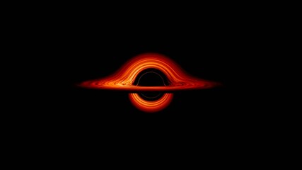 Wall Mural - black hole accretion disk visualization. elements of this image furnished by nasa.