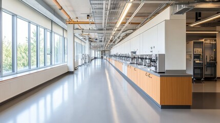 Poster - A modern chemical engineering lab with precision measuring instruments