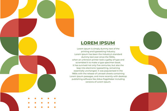 Modern geometric Flat abstract background EPS 10