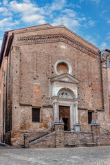the church of san domenico is a religious building in urbino, almost opposite the entrance to the pa