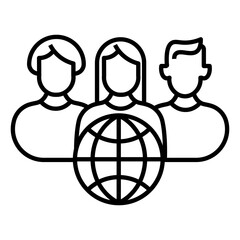 Poster - corporate culture vector icon