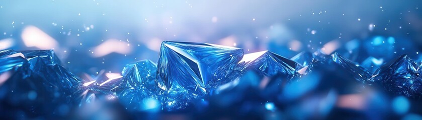 Poster - A futuristic electric blue background with high contrast that is both vibrant and cutting-edge is sure to make a statement.