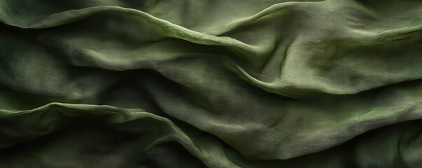 Poster - Earthy olive green solid background, organic and nature-inspired with a modern twist.